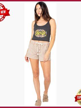 Cotton Casual Shorts Low Rise Drawstring Comfortable Travel Everyday Wear
